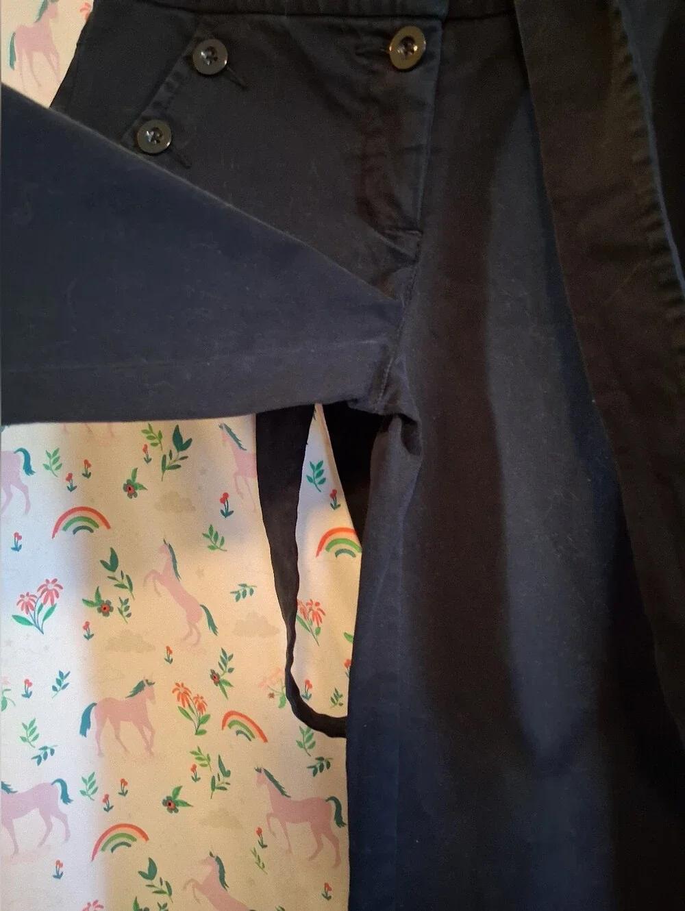 NWOT Anthropologie Elevenses Black Ribbed Extra Wide Flare Suspender Pant SZ 2